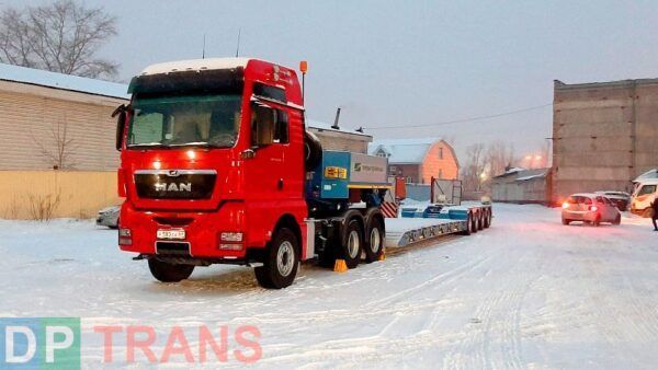 Трал з переднім заїздом 60 тонн