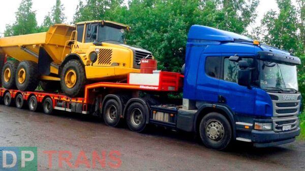 Трал з переднім заїздом 60 тонн