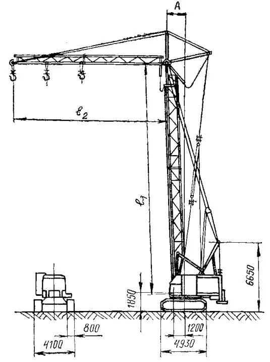 габариты крана СКГ 40