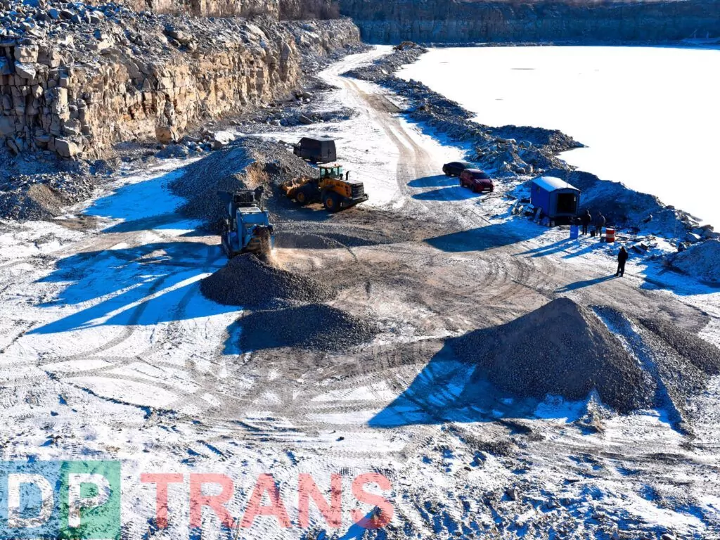 Процесс работы дробилки