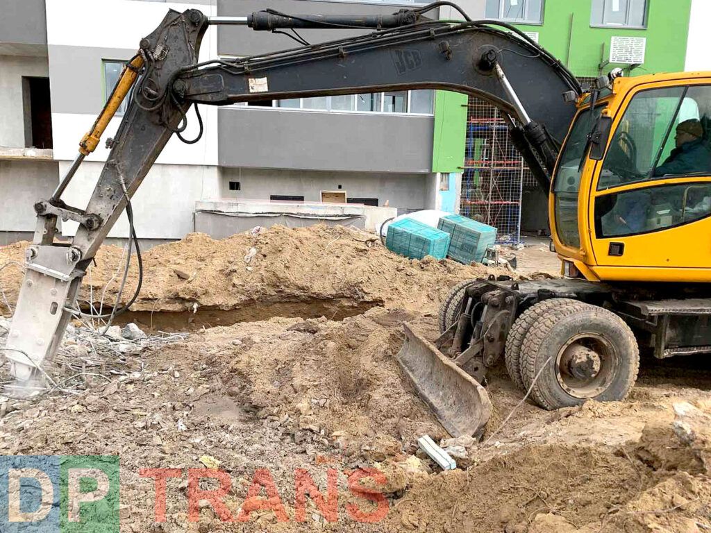 гидромолот в работе